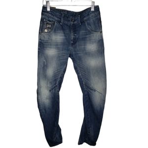 G Star Org Raw Denim Arc 3D Jeans Loose Tappered Distressed Retro Drop Crotch